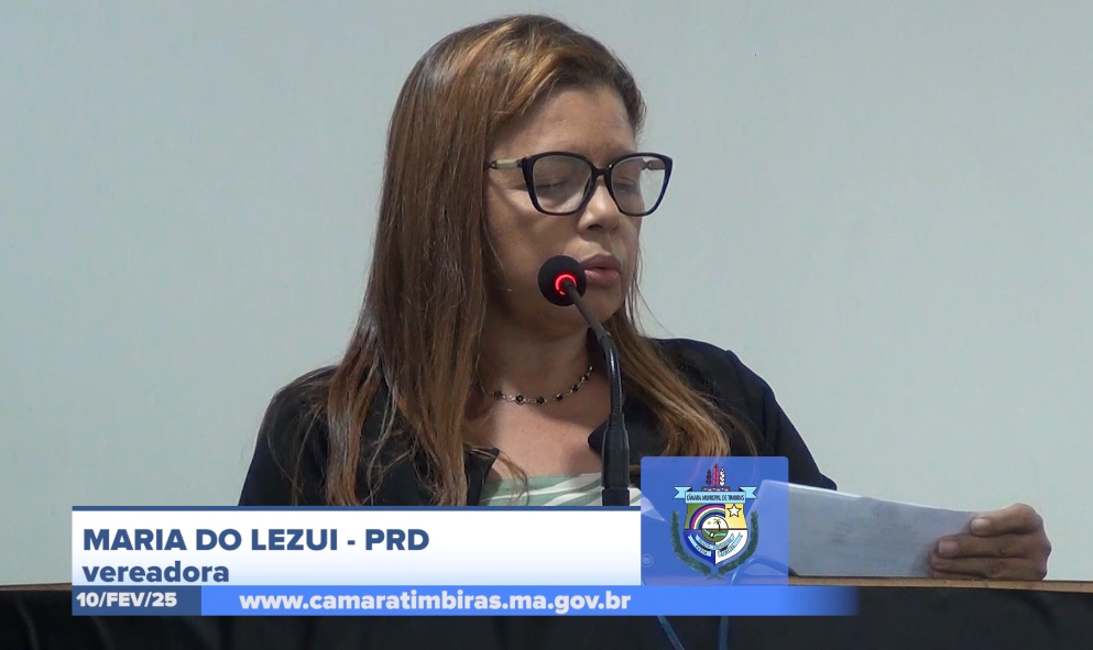 10/02: Vereadora Maria do Lezui solicita melhorias para o bairro São Sebastião em Timbiras